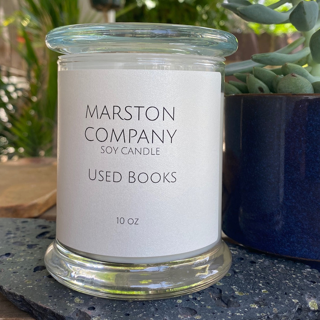 Used Books Soy Candle