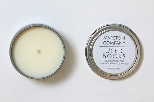 Used Books Soy Candle